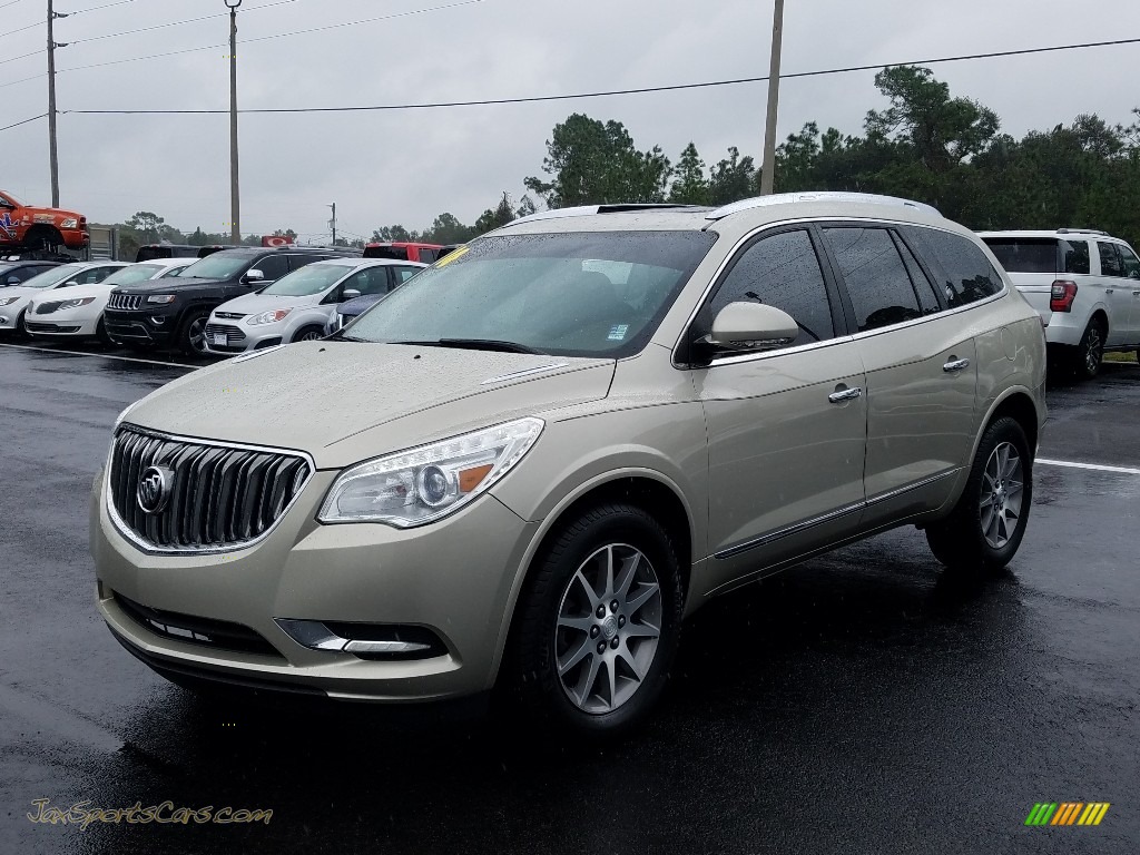 Champagne Silver Metallic / Cocoa Buick Enclave Leather