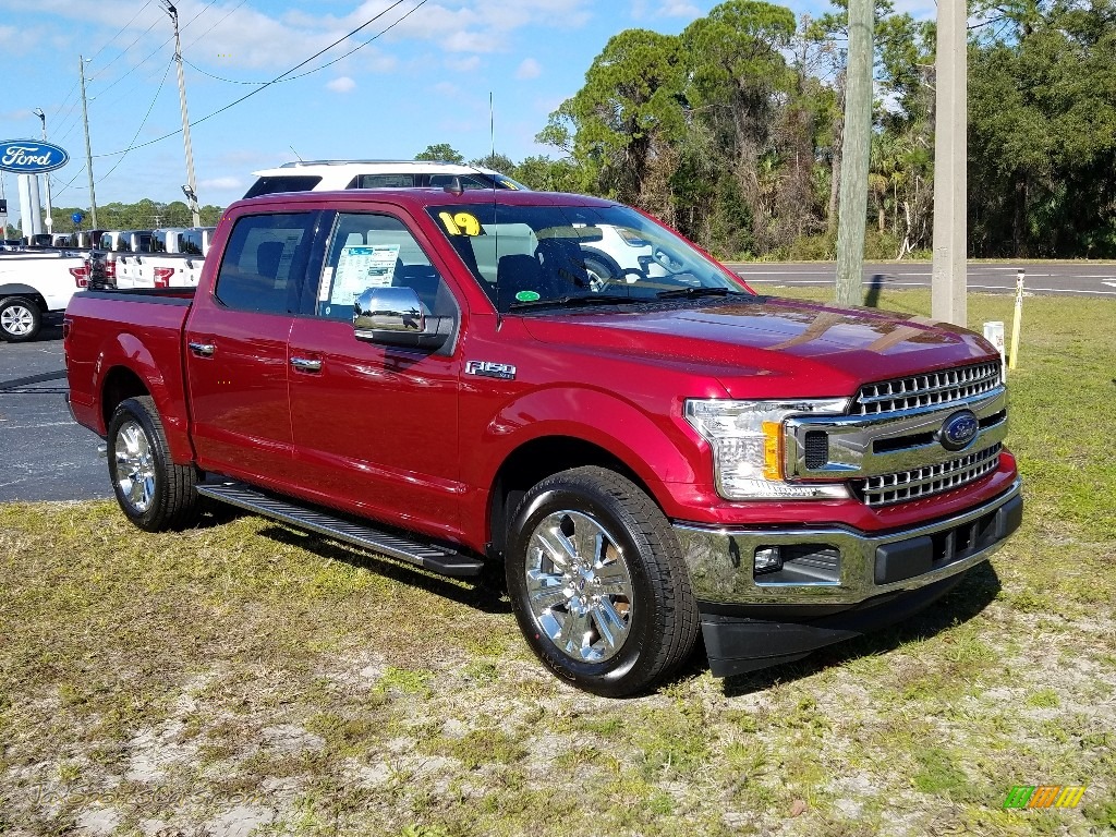 2019 F150 XLT SuperCrew - Ruby Red / Earth Gray photo #7