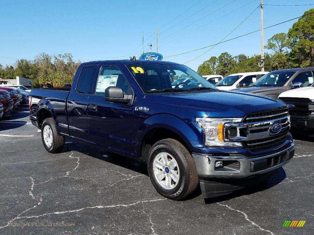 2019 F150 XLT SuperCab - Blue Jeans / Earth Gray photo #7