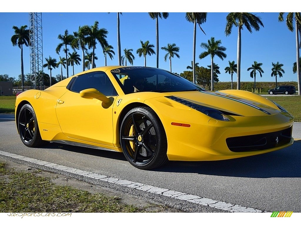 2013 458 Spider - Giallo Modena (Yellow) / Nero photo #1 2013 458 Spider - Giallo Modena (Yellow) / Nero photo #1