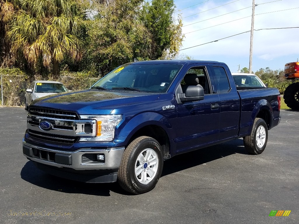 Blue Jeans / Earth Gray Ford F150 XLT SuperCab