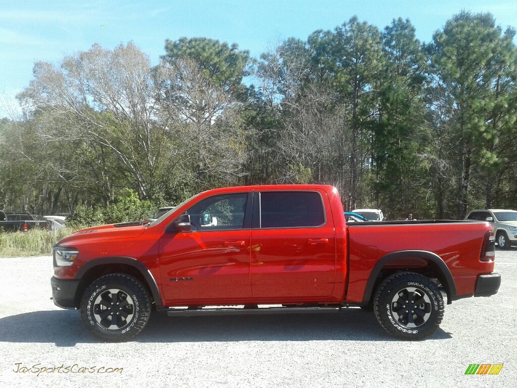 2019 1500 Rebel Crew Cab 4x4 - Flame Red / Black/Red photo #2