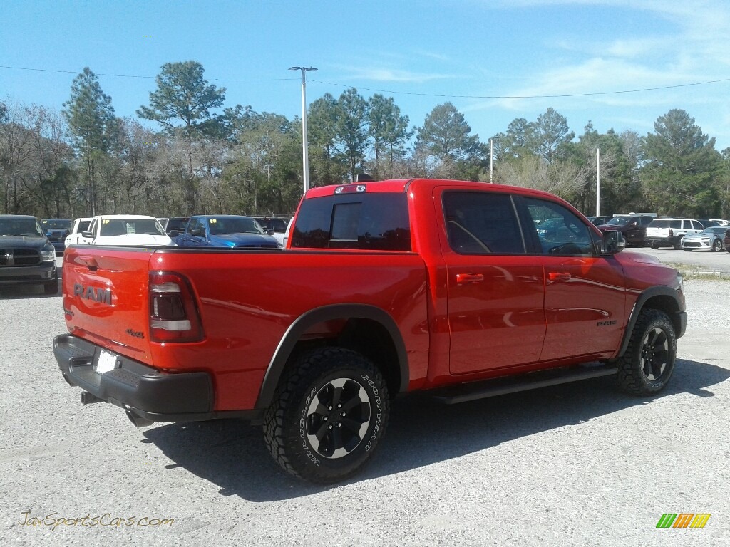 2019 1500 Rebel Crew Cab 4x4 - Flame Red / Black/Red photo #5
