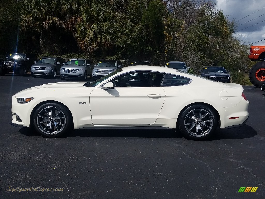 2015 Mustang 50th Anniversary GT Coupe - 50th Anniversary Wimbledon White / 50th Anniversary Cashmere photo #2