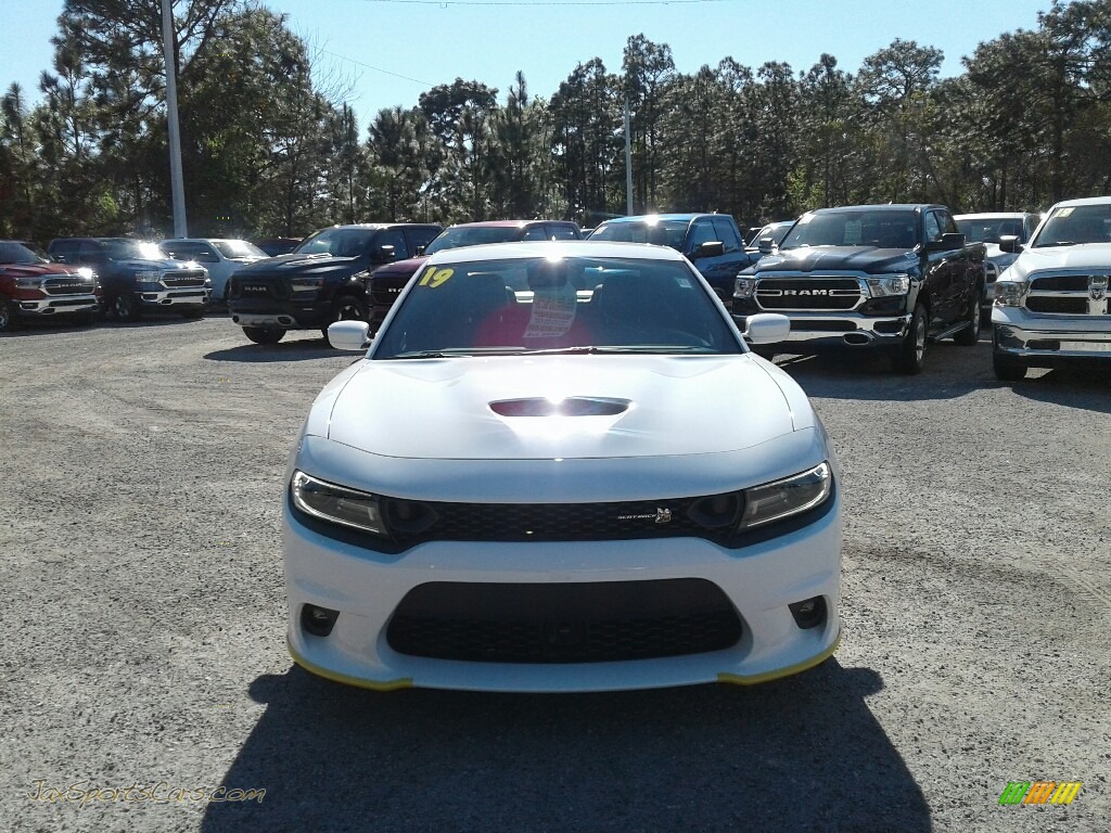 2019 Charger R/T Scat Pack - White Knuckle / Black photo #8