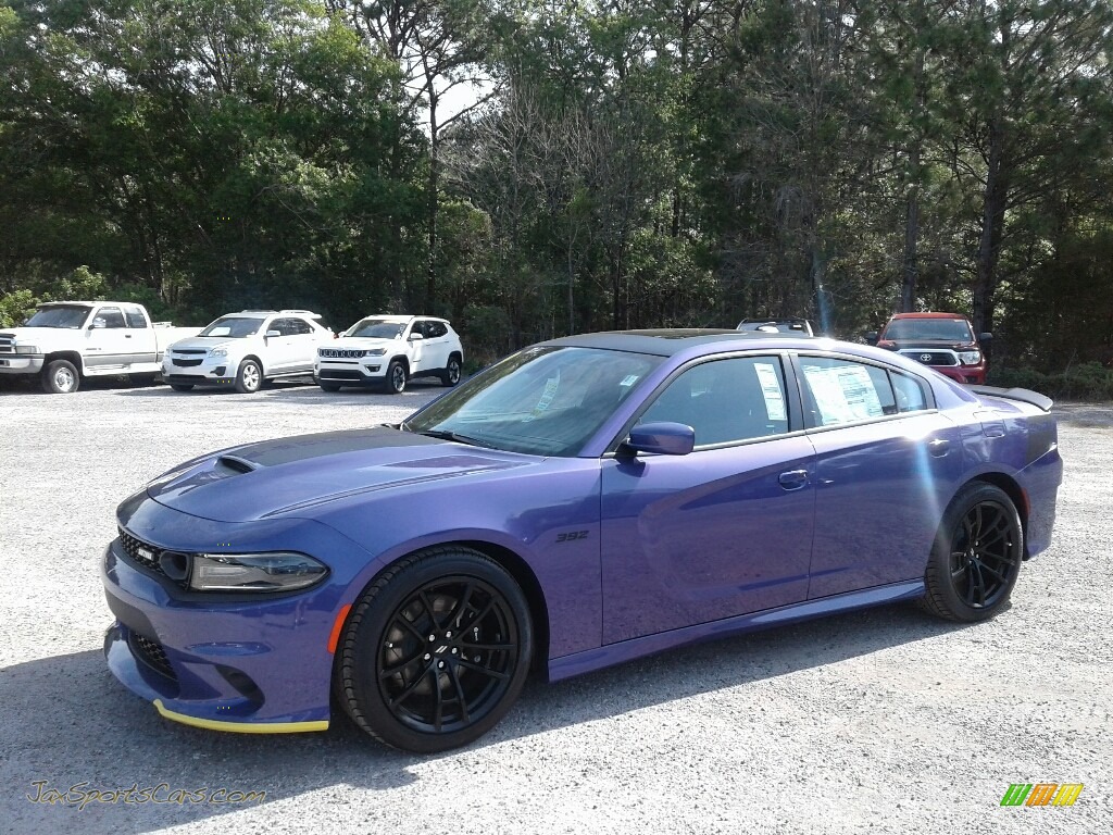 2019 Charger R/T Scat Pack - Plum Crazy Pearl / Black photo #1