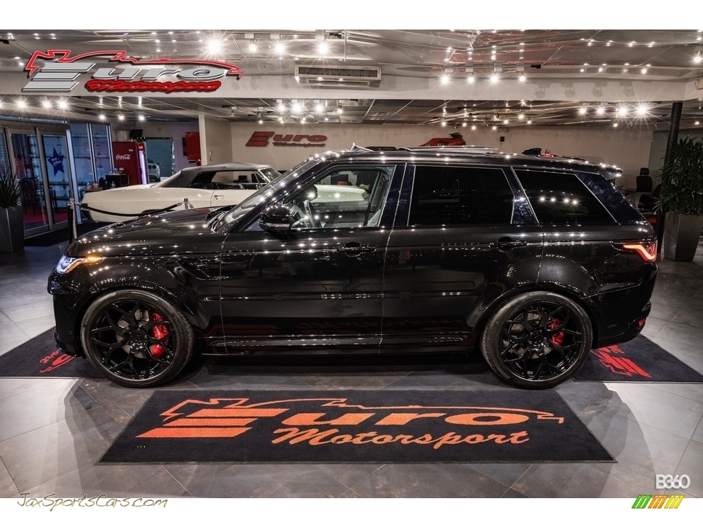 2018 Range Rover Sport SVR - Santorini Black Metallic / Ebony photo #8