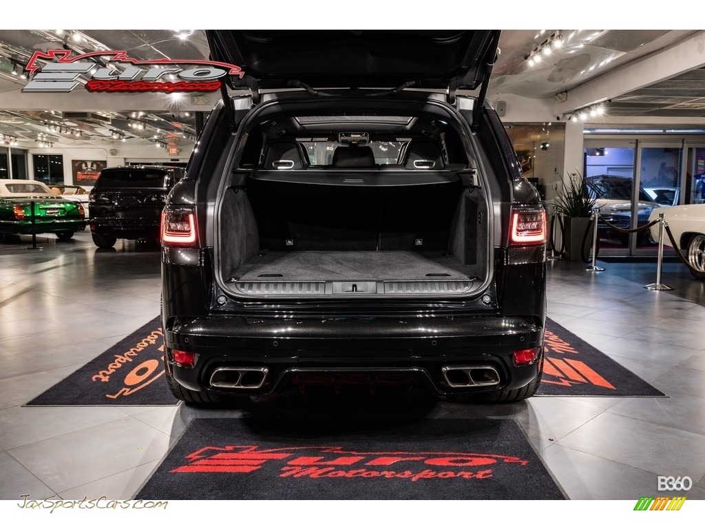 2018 Range Rover Sport SVR - Santorini Black Metallic / Ebony photo #32