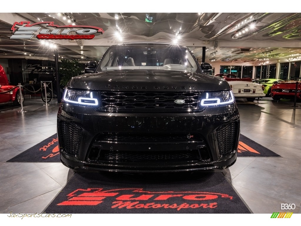 2018 Range Rover Sport SVR - Santorini Black Metallic / Ebony photo #38