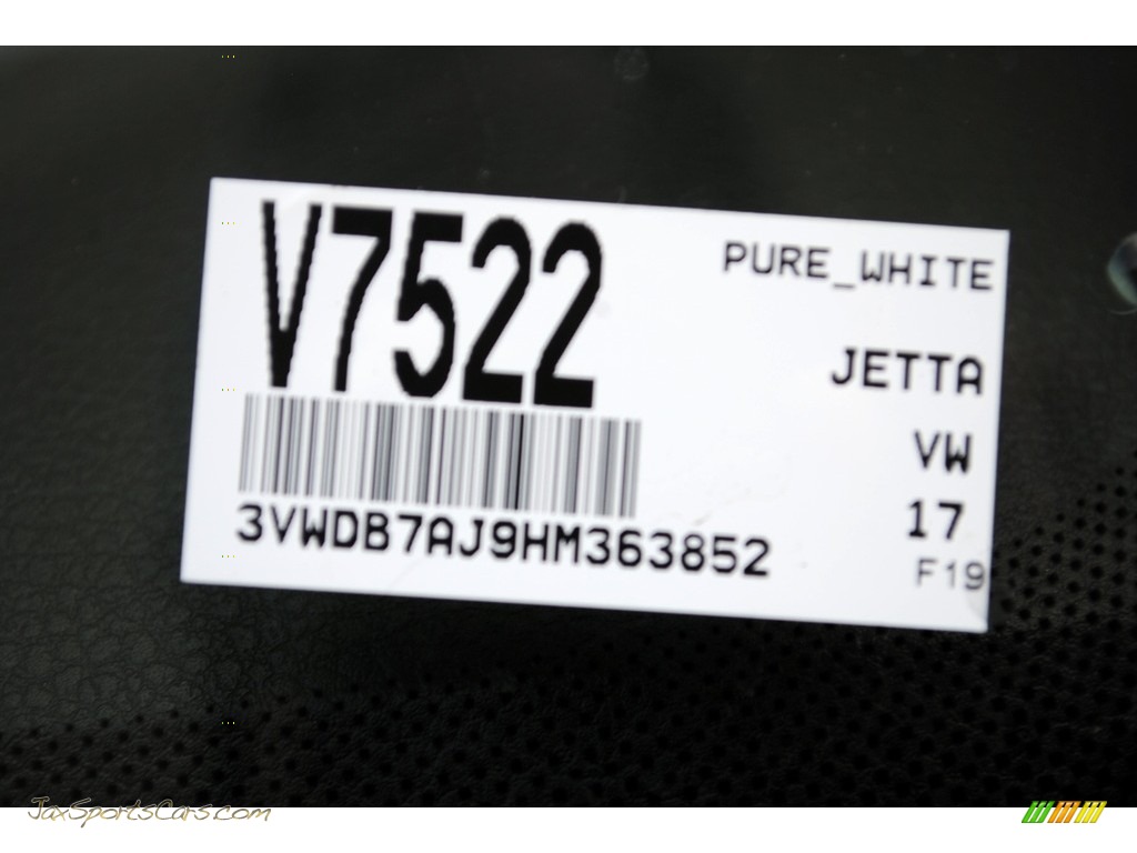 2017 Jetta SE - Pure White / Titan Black photo #20