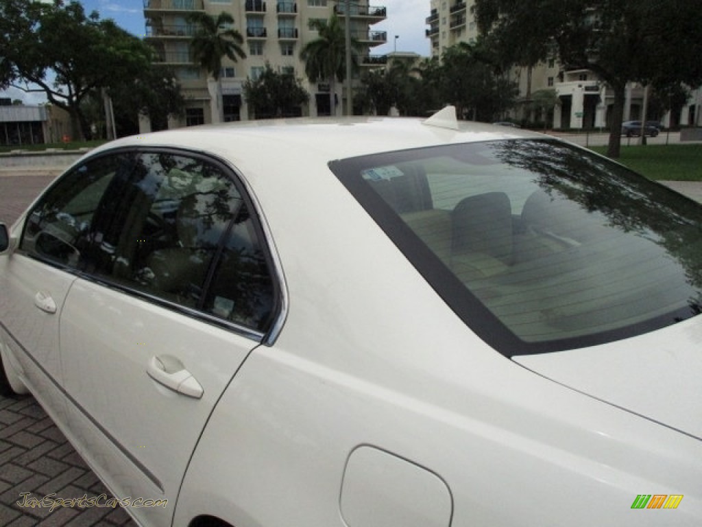 2006 RL 3.5 AWD Sedan - Premium White Pearl / Taupe photo #24
