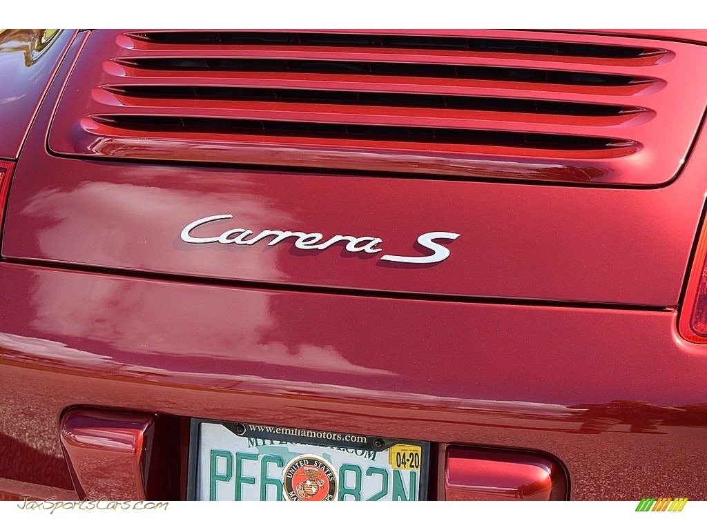 2008 911 Carrera S Coupe - Ruby Red Metallic / Sand Beige photo #14