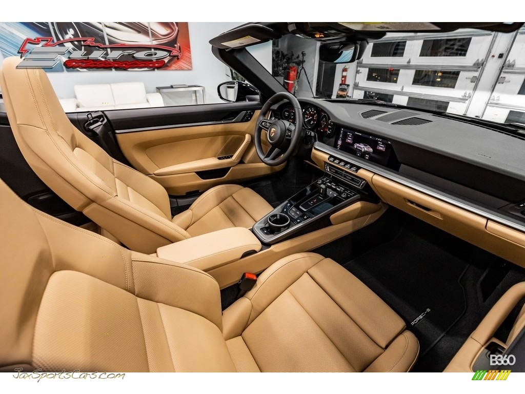 2020 911 Carrera S Cabriolet - Black / Black/Mojave Beige photo #43