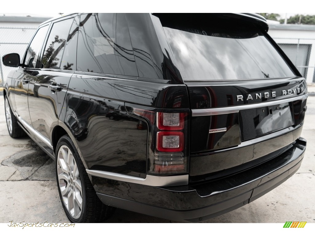 2013 Range Rover Supercharged LR V8 - Barolo Black Metallic / Ebony photo #4