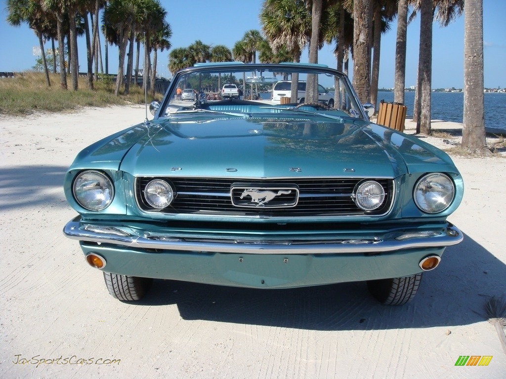 1966 Mustang Convertible - Tahoe Turquoise / Turquoise photo #2