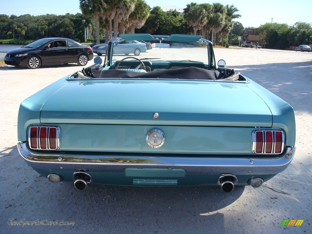 1966 Mustang Convertible - Tahoe Turquoise / Turquoise photo #6