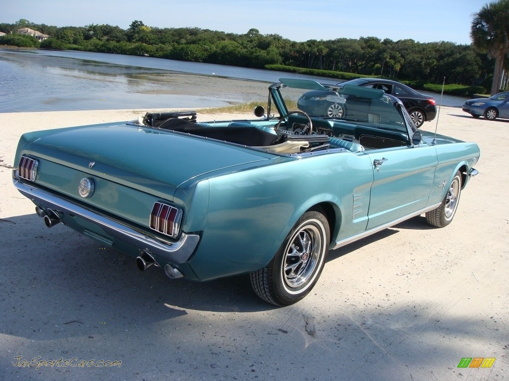 1966 Mustang Convertible - Tahoe Turquoise / Turquoise photo #7