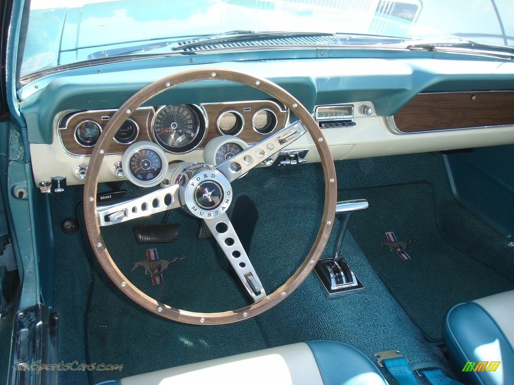 1966 Mustang Convertible - Tahoe Turquoise / Turquoise photo #12