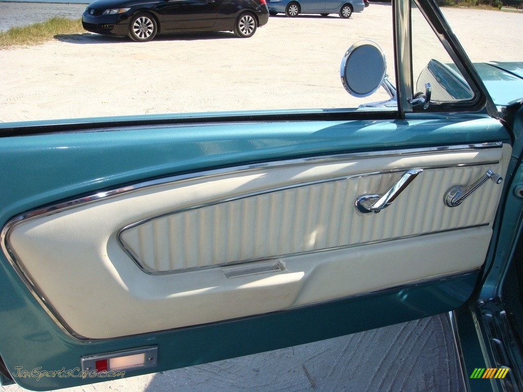 1966 Mustang Convertible - Tahoe Turquoise / Turquoise photo #13
