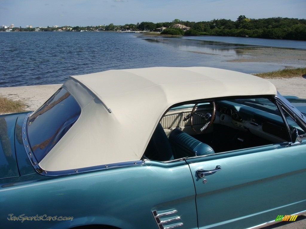 1966 Mustang Convertible - Tahoe Turquoise / Turquoise photo #30