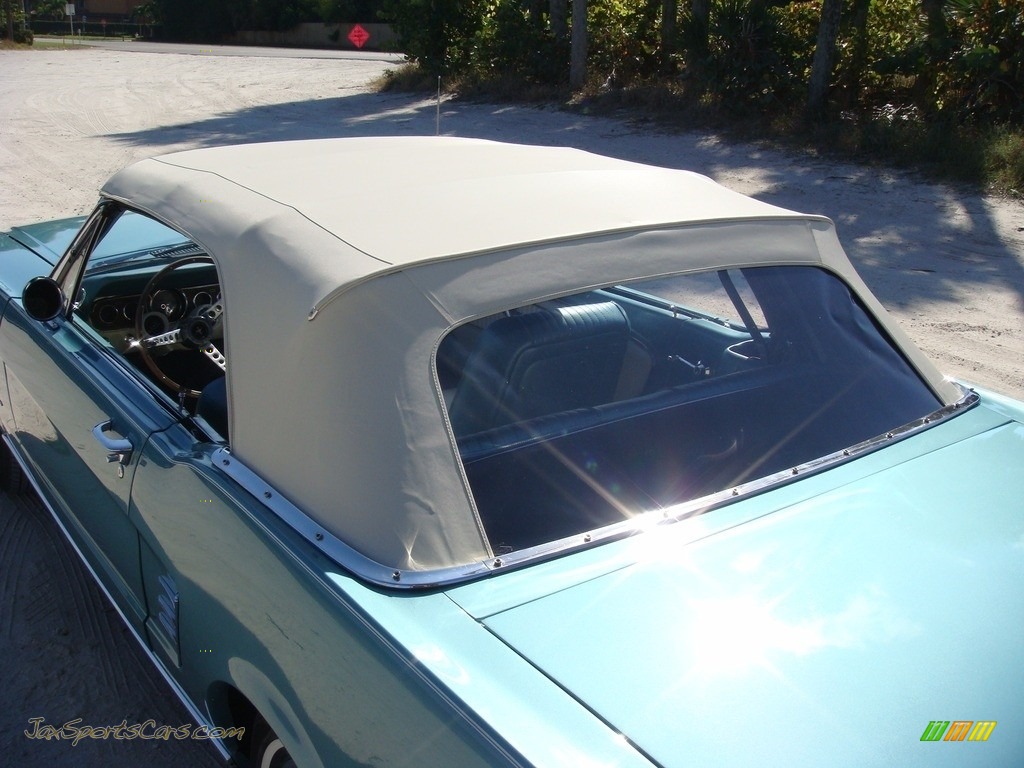 1966 Mustang Convertible - Tahoe Turquoise / Turquoise photo #32