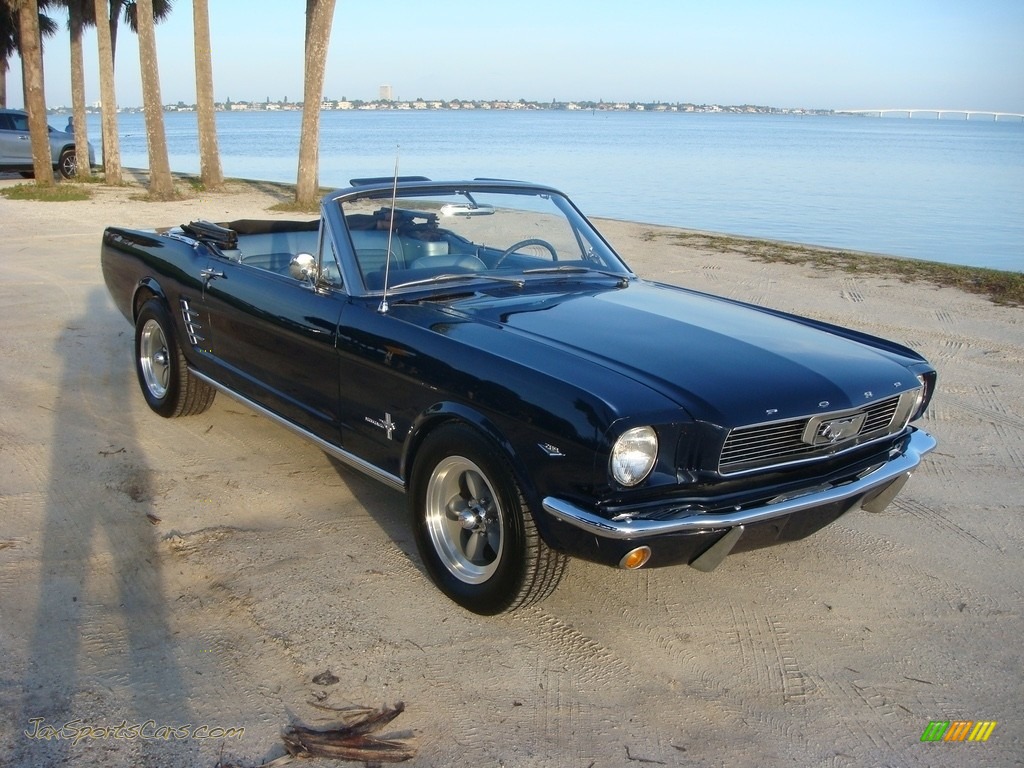 1966 Mustang Convertible - Nightmist Blue / Light Blue photo #1