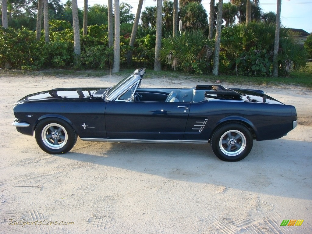 1966 Mustang Convertible - Nightmist Blue / Light Blue photo #4