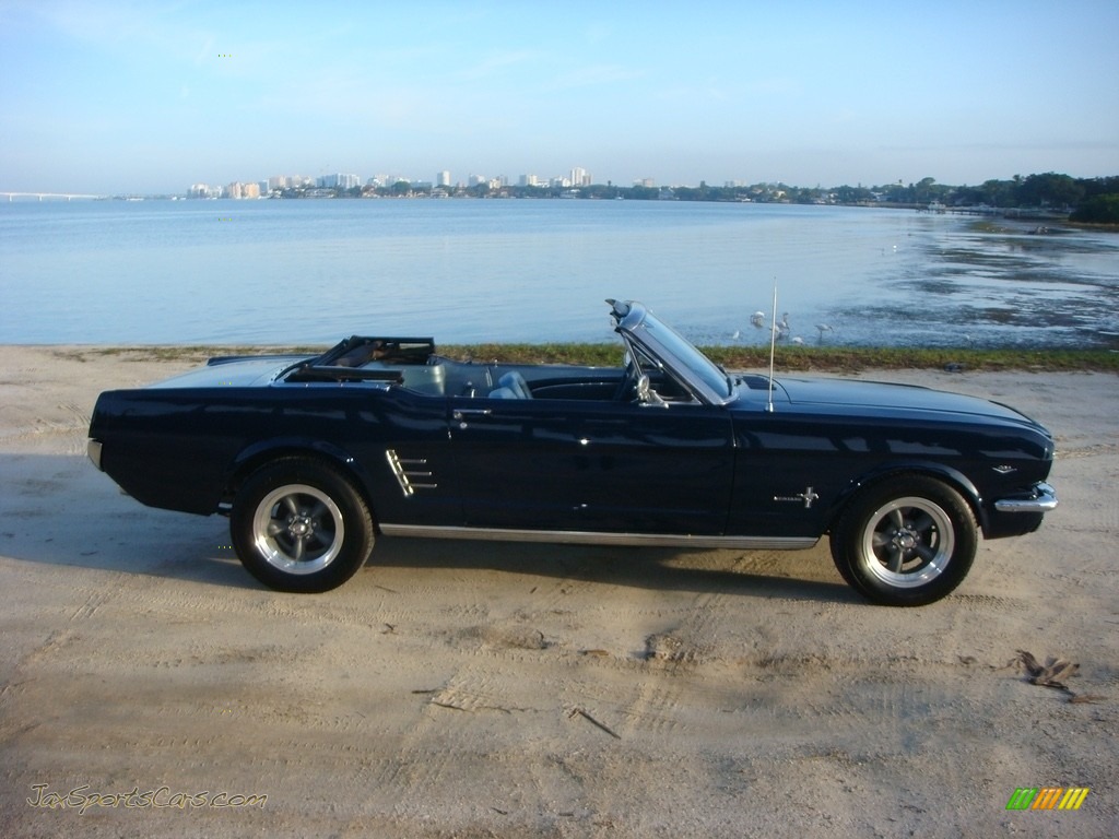 1966 Mustang Convertible - Nightmist Blue / Light Blue photo #8