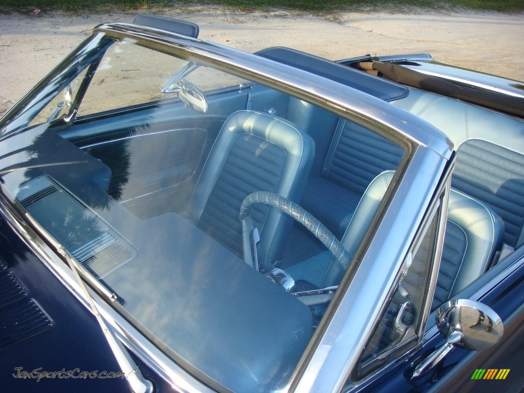 1966 Mustang Convertible - Nightmist Blue / Light Blue photo #12