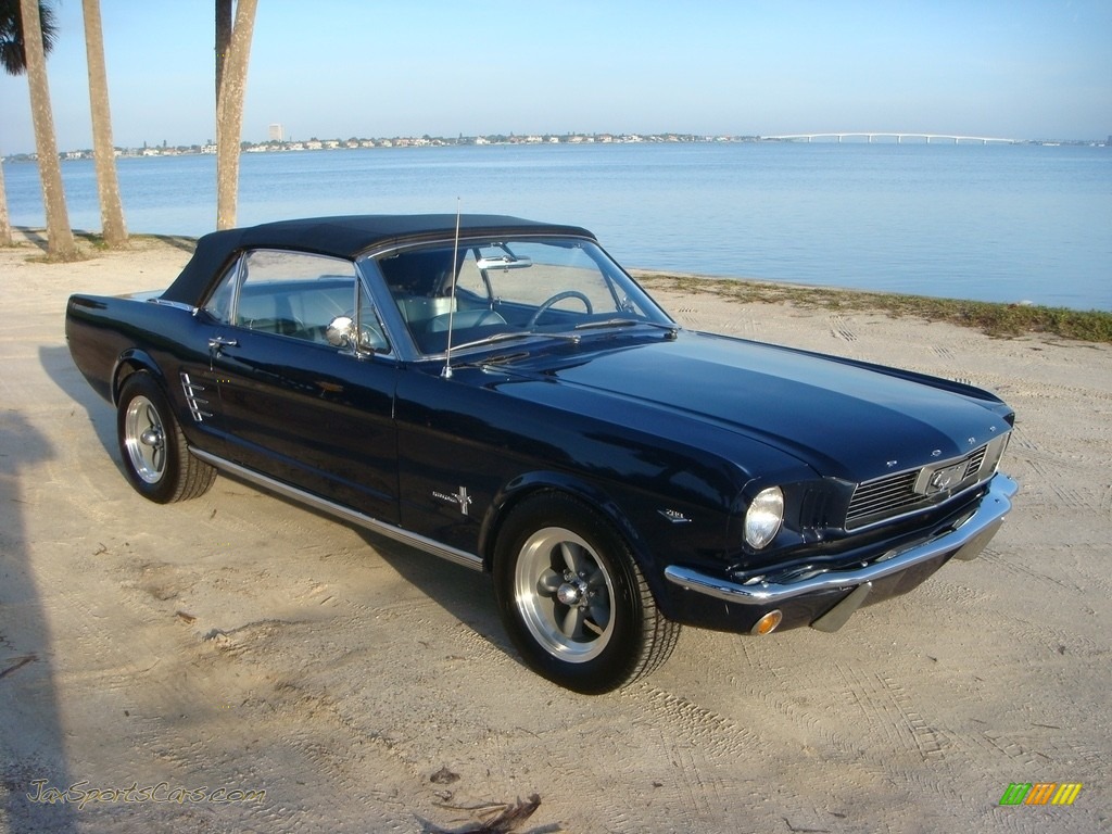 1966 Mustang Convertible - Nightmist Blue / Light Blue photo #32