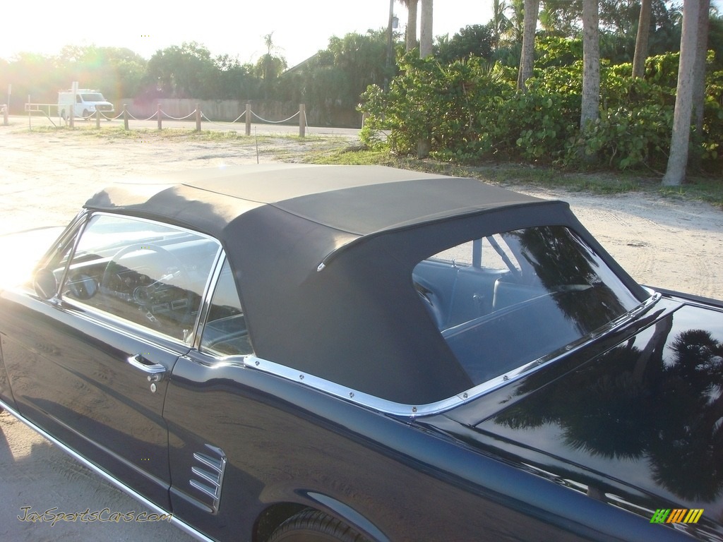 1966 Mustang Convertible - Nightmist Blue / Light Blue photo #36