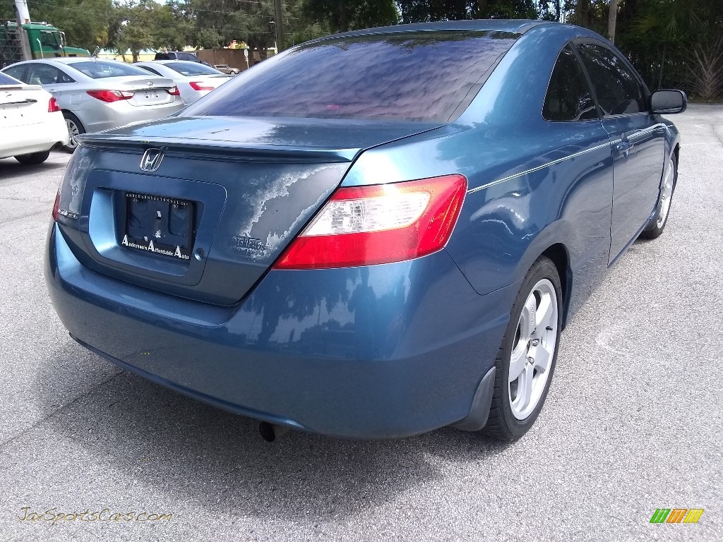 2008 Civic LX Coupe - Atomic Blue Metallic / Gray photo #3