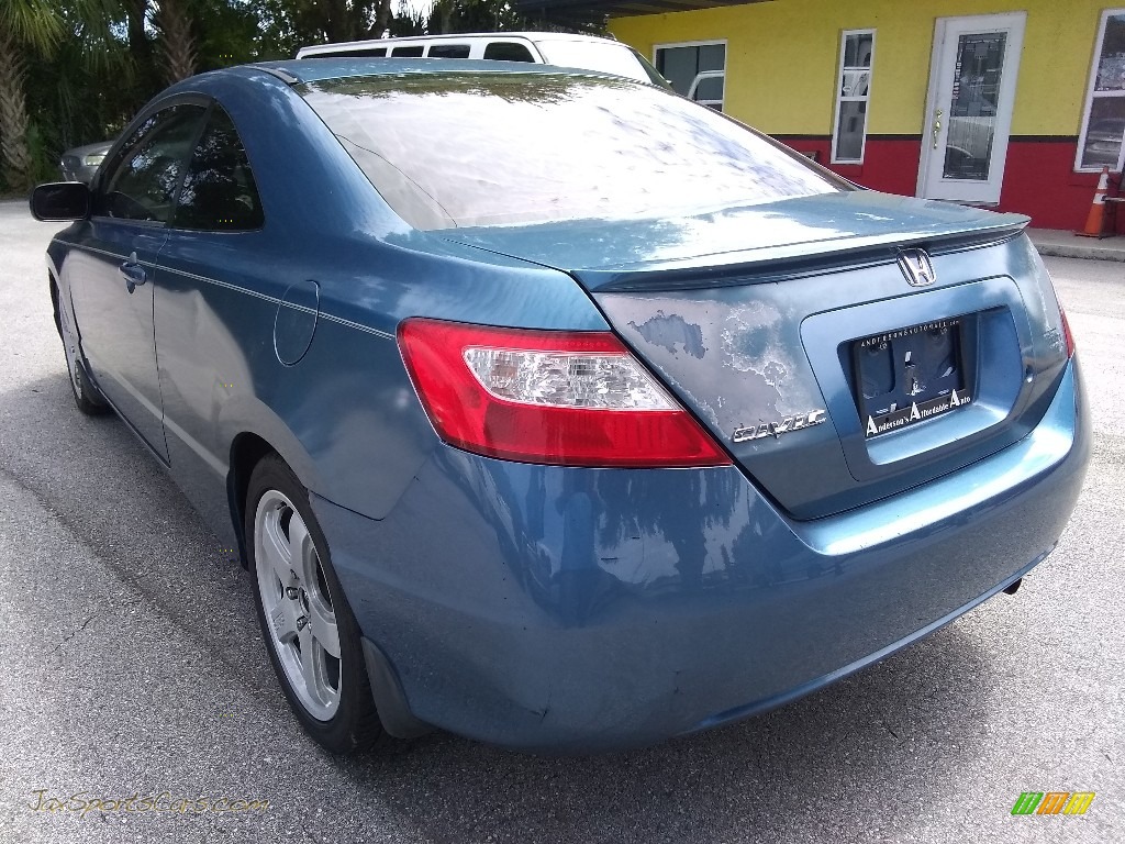 2008 Civic LX Coupe - Atomic Blue Metallic / Gray photo #5