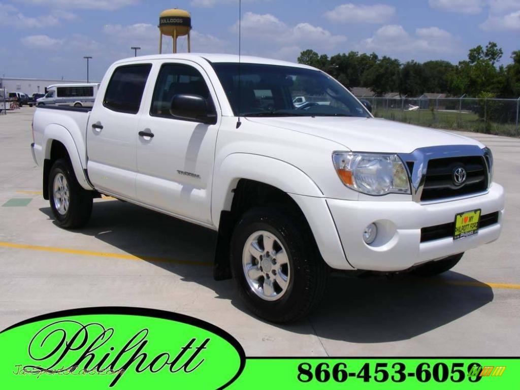 Toyota Tacoma V Sr Prerunner Double Cab In Super White