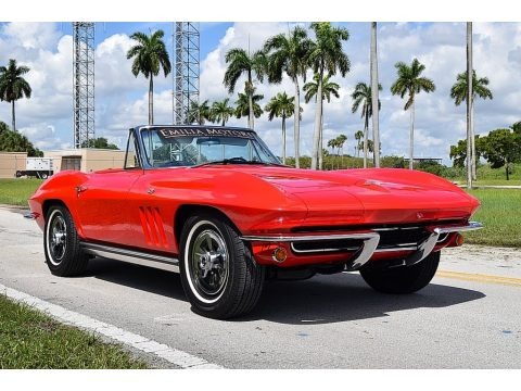 Rally Red 1965 Chevrolet Corvette Sting Ray Convertible