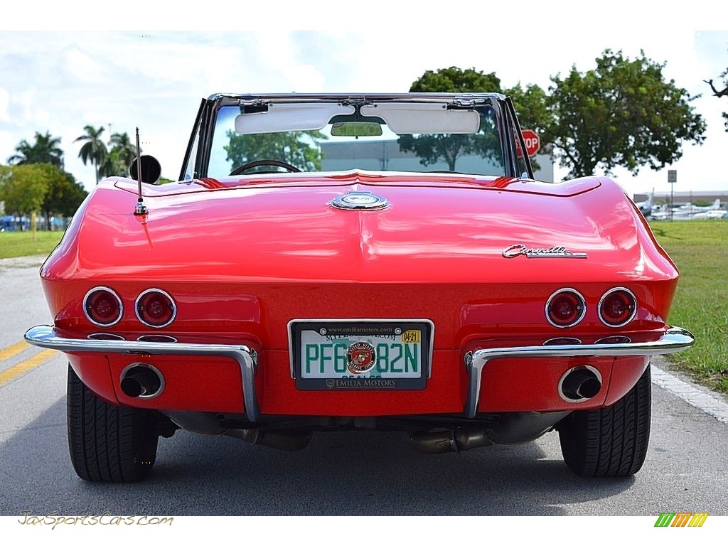 1965 Corvette Sting Ray Convertible - Rally Red / White photo #18