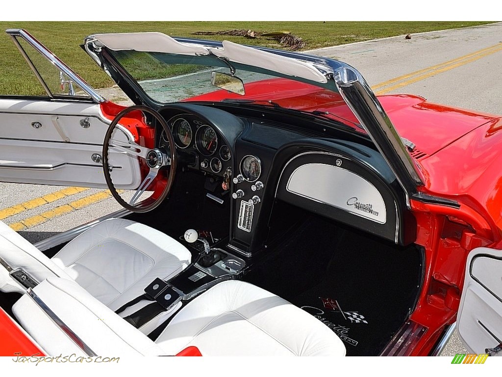 1965 Corvette Sting Ray Convertible - Rally Red / White photo #33