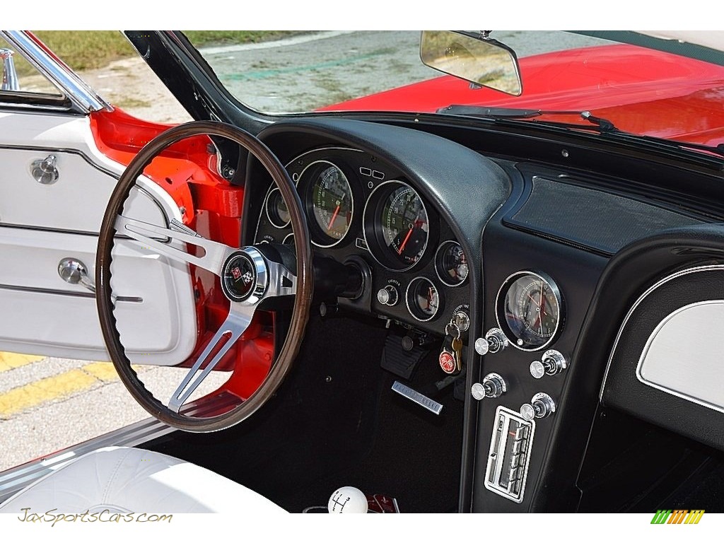 1965 Corvette Sting Ray Convertible - Rally Red / White photo #34