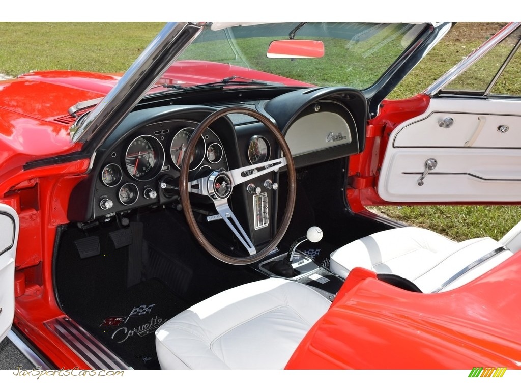 1965 Corvette Sting Ray Convertible - Rally Red / White photo #45