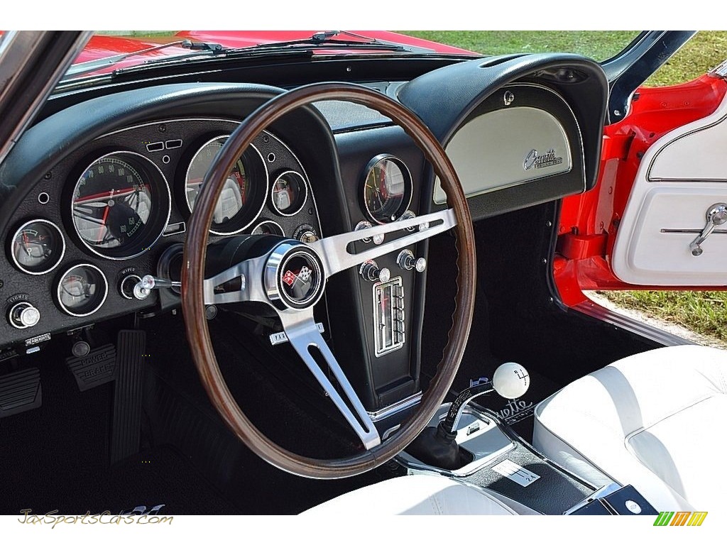 1965 Corvette Sting Ray Convertible - Rally Red / White photo #49