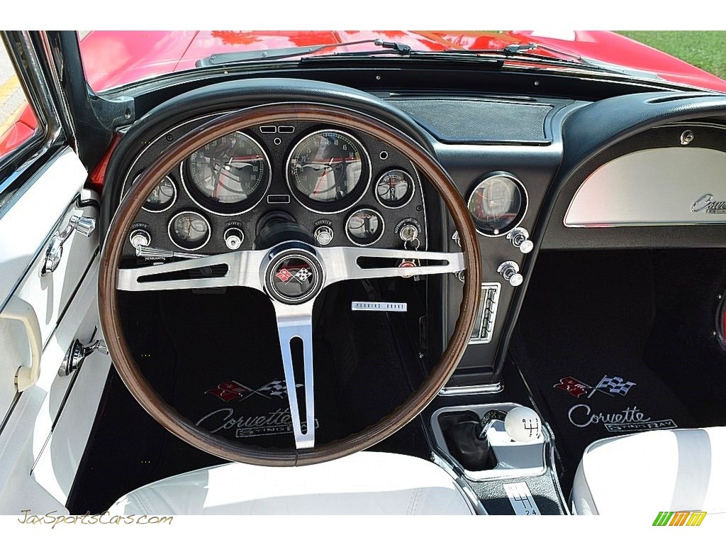 1965 Corvette Sting Ray Convertible - Rally Red / White photo #55