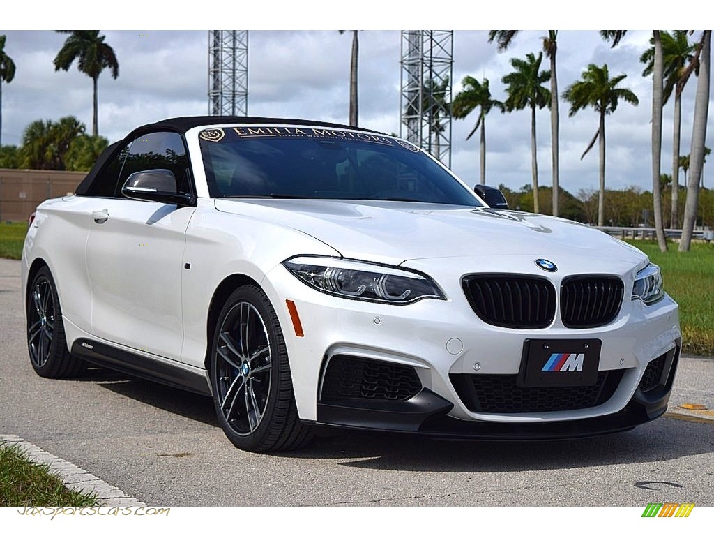 2019 2 Series M240i Convertible - Mineral White Metallic / Coral Red photo #11