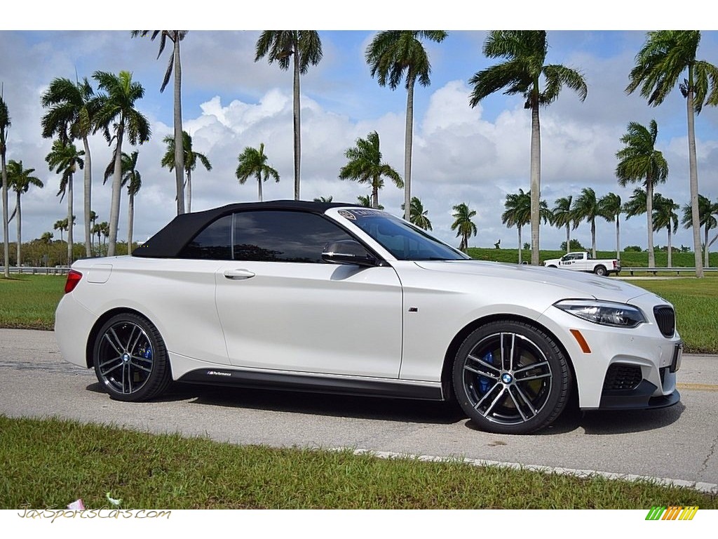 2019 2 Series M240i Convertible - Mineral White Metallic / Coral Red photo #12