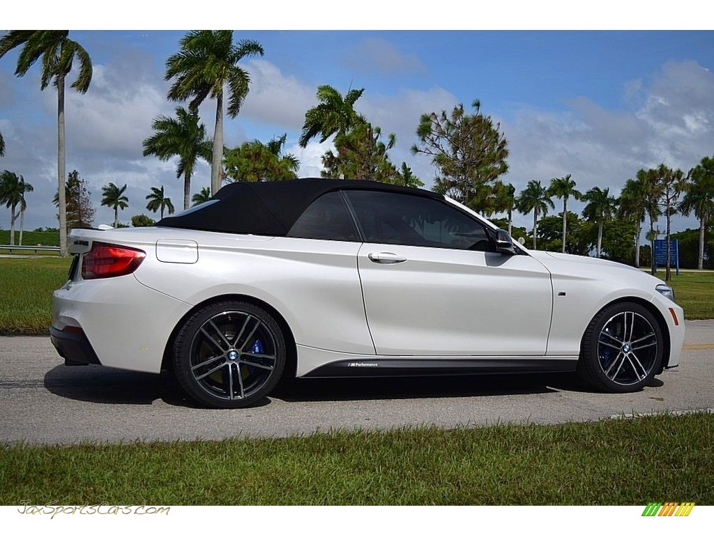 2019 2 Series M240i Convertible - Mineral White Metallic / Coral Red photo #13