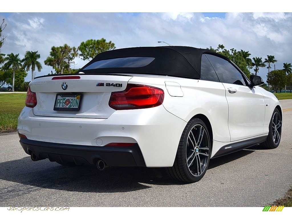 2019 2 Series M240i Convertible - Mineral White Metallic / Coral Red photo #15