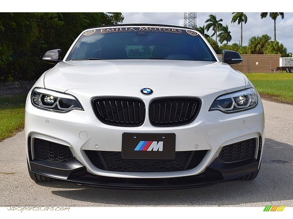 2019 2 Series M240i Convertible - Mineral White Metallic / Coral Red photo #21