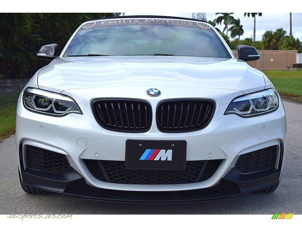 2019 2 Series M240i Convertible - Mineral White Metallic / Coral Red photo #22