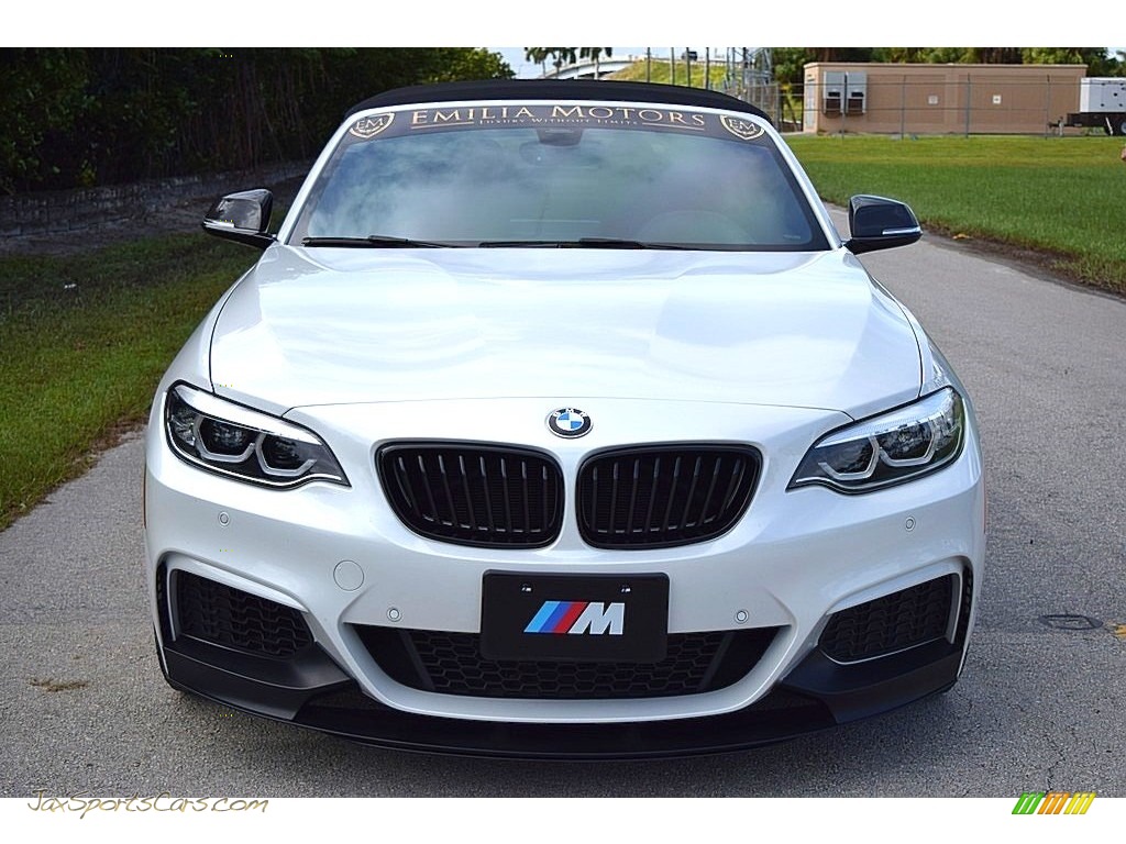 2019 2 Series M240i Convertible - Mineral White Metallic / Coral Red photo #23