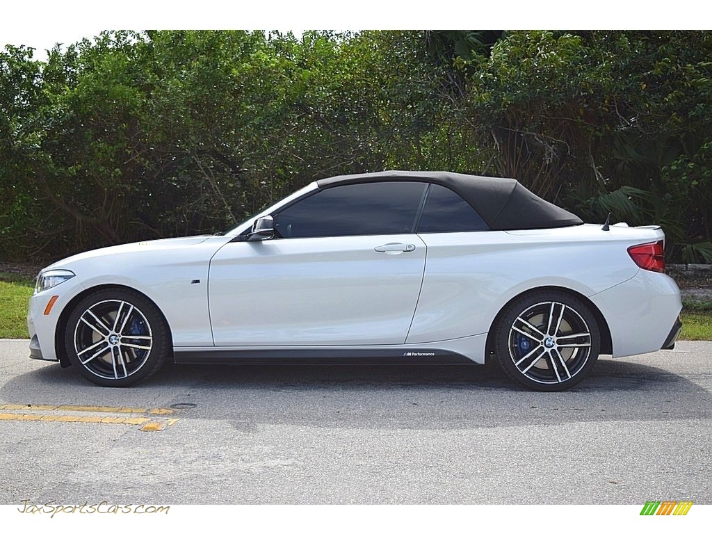 2019 2 Series M240i Convertible - Mineral White Metallic / Coral Red photo #24