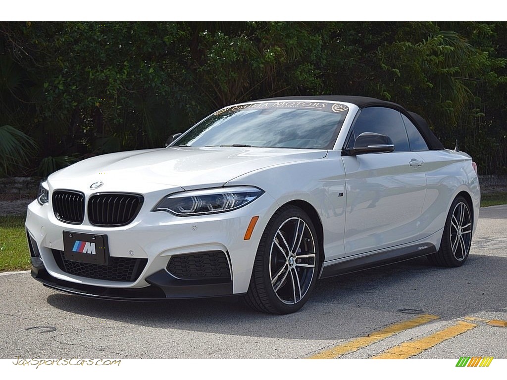 2019 2 Series M240i Convertible - Mineral White Metallic / Coral Red photo #25